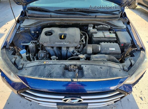 5NPD84LF2HH116378 2017 HYUNDAI ELANTRA Blue Rear interior view
