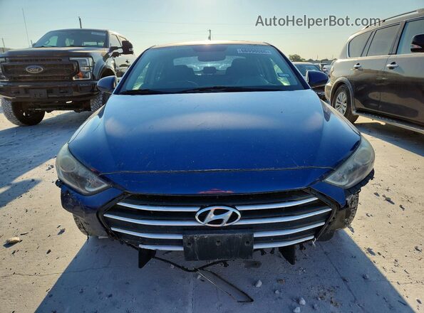 5NPD84LF2HH116378 2017 HYUNDAI ELANTRA Blue Front view