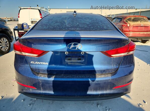 5NPD84LF2HH116378 2017 HYUNDAI ELANTRA Blue Rear view