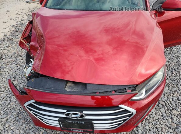 5NPD84LF2HH163023 2017 HYUNDAI ELANTRA Red Սալոնի հետևի տեսք