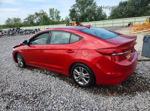 5NPD84LF2HH163023 2017 HYUNDAI ELANTRA Red Հետևի ձախ
