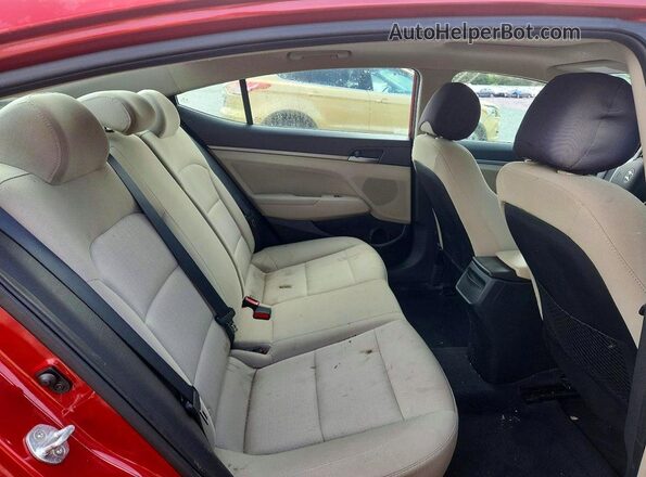 5NPD84LF2HH163023 2017 HYUNDAI ELANTRA Red Հետևի նստատեղերի տեսք