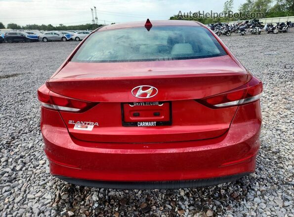 5NPD84LF2HH163023 2017 HYUNDAI ELANTRA Red Հետևի տեսք