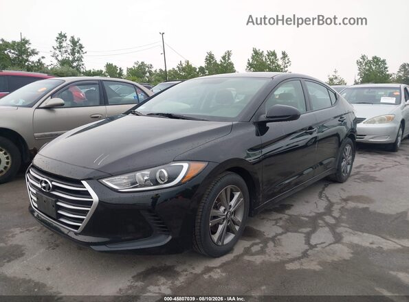 5NPD84LF2JH222383 2018 HYUNDAI ELANTRA Black Передня ліва чверть