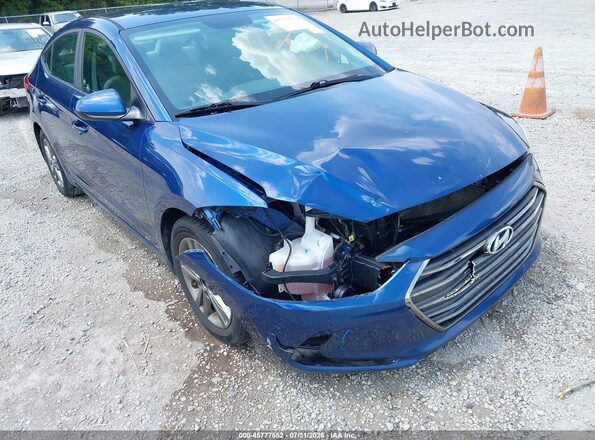 5NPD84LF2JH240270 2018 HYUNDAI ELANTRA Синий Вид спереди
