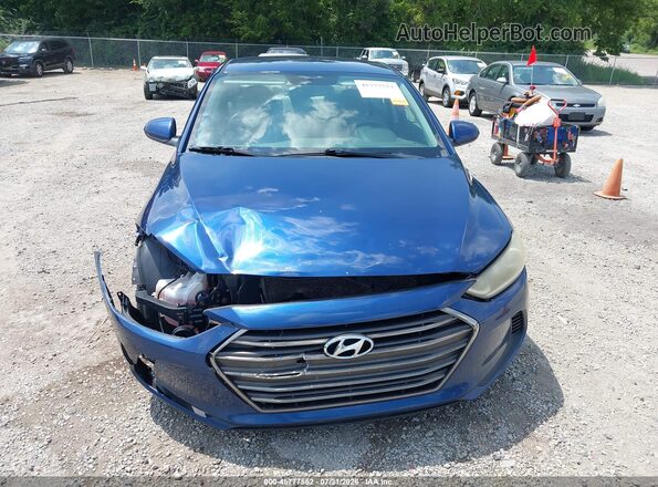5NPD84LF2JH240270 2018 HYUNDAI ELANTRA Синий Вид задней части салона