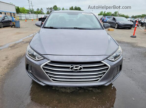 5NPD84LF2JH267405 2018 HYUNDAI ELANTRA Gray Vista frontal