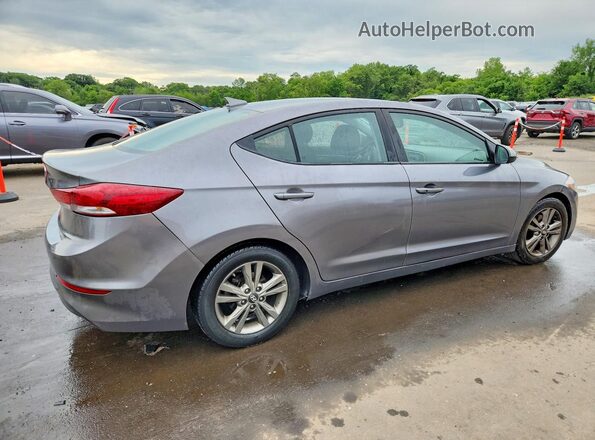 5NPD84LF2JH267405 2018 HYUNDAI ELANTRA Gray Trasero derecho