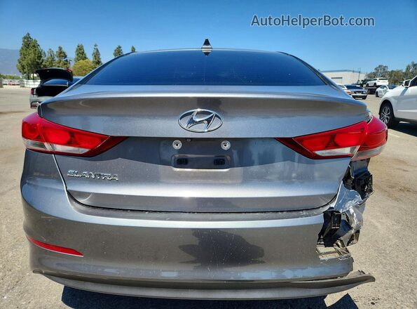5NPD84LF2JH270272 2018 HYUNDAI ELANTRA Charcoal Rear view