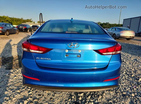 5NPD84LF2JH271714 2018 HYUNDAI ELANTRA Blue უკანა ხედი
