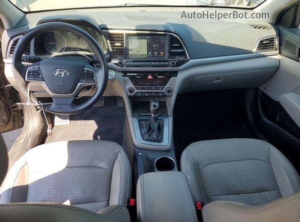 5NPD84LF2JH273804 2018 HYUNDAI ELANTRA Black Widok deski rozdzielczej
