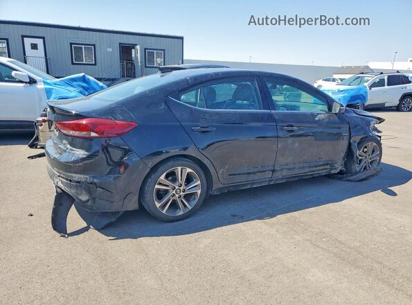 5NPD84LF2JH273804 2018 HYUNDAI ELANTRA Black Tył prawy