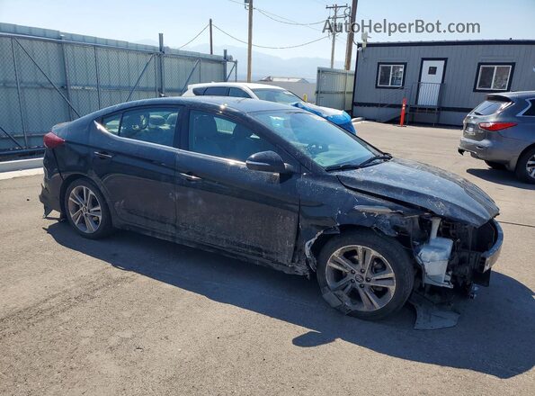 5NPD84LF2JH273804 2018 HYUNDAI ELANTRA Black Przód prawy