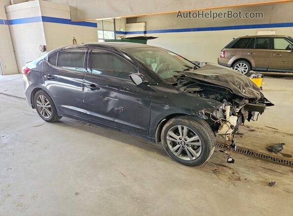 5NPD84LF2JH279005 2018 HYUNDAI ELANTRA Черный Передняя правая четверть
