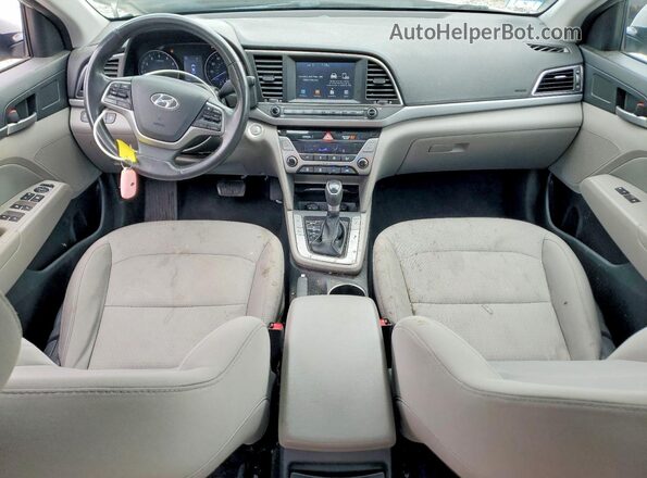 5NPD84LF2JH296192 2018 HYUNDAI ELANTRA Silver Vista del salpicadero