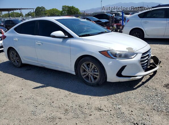 5NPD84LF2JH304324 2018 HYUNDAI ELANTRA White წინა მარჯვენა