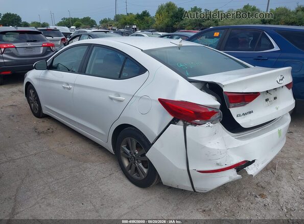 5NPD84LF2JH329319 2018 HYUNDAI ELANTRA White Rear left