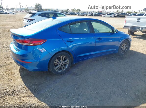 5NPD84LF2JH336500 2018 HYUNDAI ELANTRA Синий Задняя правая четверть