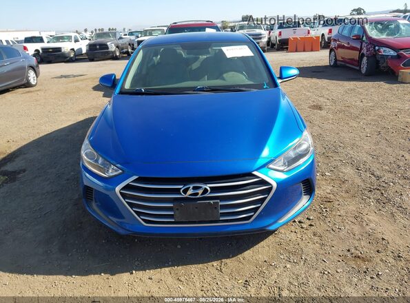 5NPD84LF2JH336500 2018 HYUNDAI ELANTRA Синий Вид щитка приборов