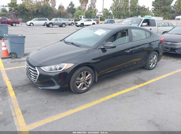 5NPD84LF2JH371912 2018 HYUNDAI ELANTRA Black Передня ліва чверть