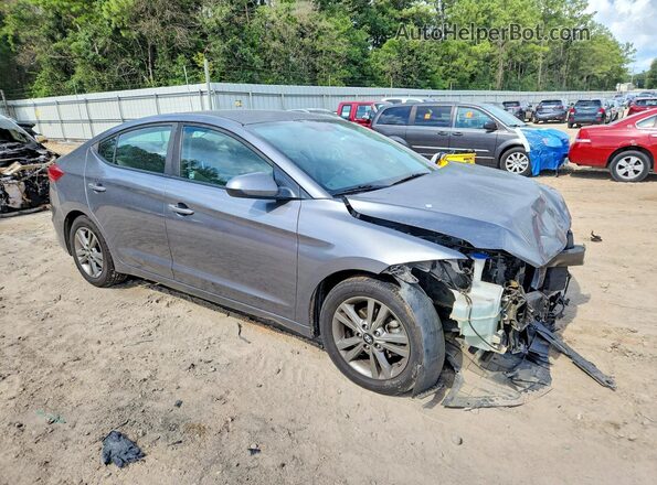 5NPD84LF2JH380867 2018 HYUNDAI ELANTRA Серый Передняя правая четверть
