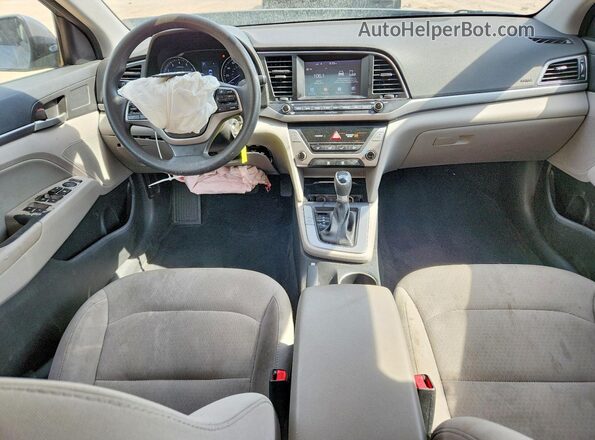 5NPD84LF2JH380867 2018 HYUNDAI ELANTRA Серый Вид панели приборов