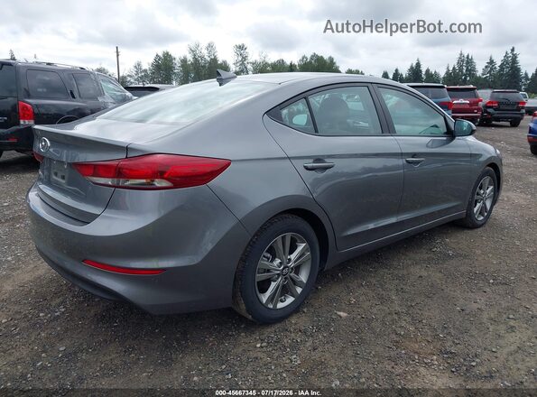 5NPD84LF2JH392646 2018 HYUNDAI ELANTRA Gray Rear right