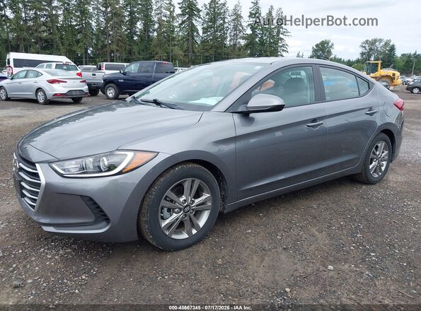 5NPD84LF2JH392646 2018 HYUNDAI ELANTRA Gray Front left