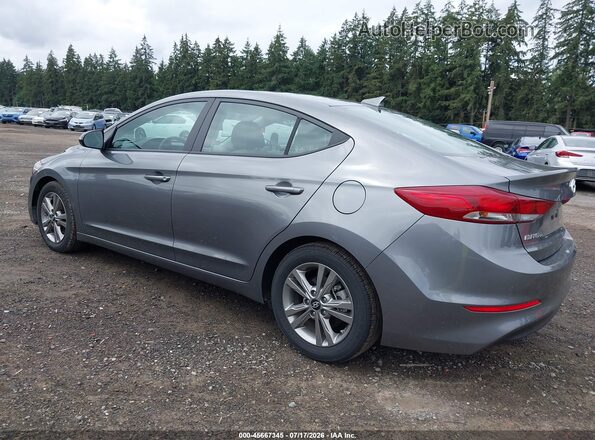 5NPD84LF2JH392646 2018 HYUNDAI ELANTRA Gray Rear left