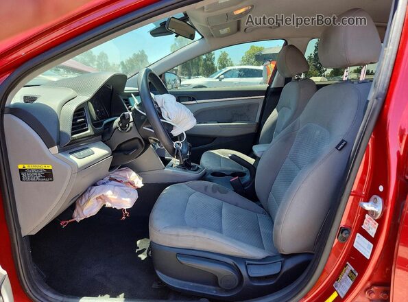 5NPD84LF2KH408832 2019 HYUNDAI ELANTRA Red Vista interior delantera