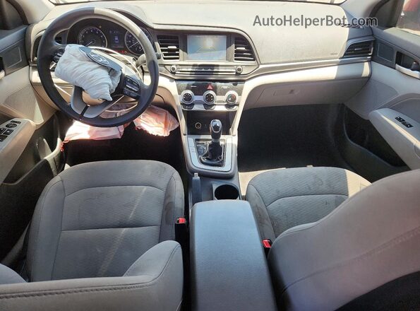 5NPD84LF2KH408832 2019 HYUNDAI ELANTRA Red Vista del salpicadero