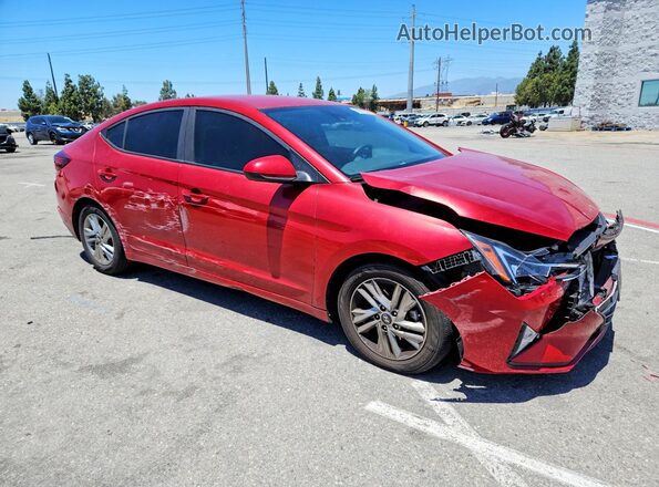 5NPD84LF2KH408832 2019 HYUNDAI ELANTRA Red Delantero derecho