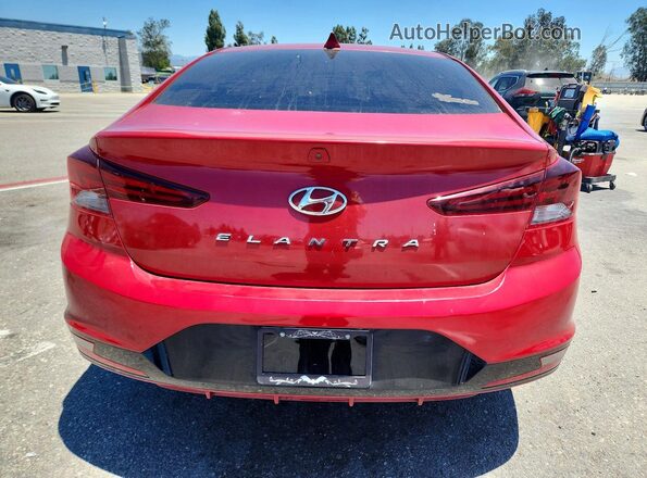 5NPD84LF2KH408832 2019 HYUNDAI ELANTRA Red Vista trasera
