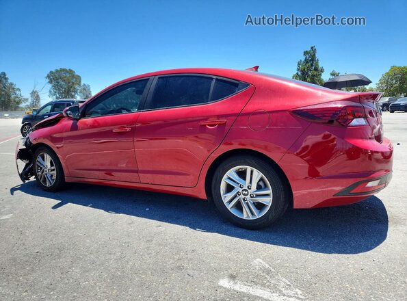 5NPD84LF2KH408832 2019 HYUNDAI ELANTRA Red Trasero izquierdo