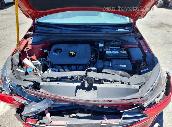 5NPD84LF2KH408832 2019 HYUNDAI ELANTRA Red Vista interior trasera