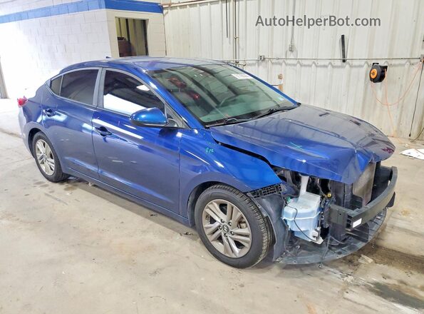 5NPD84LF2KH442916 2019 HYUNDAI ELANTRA Blue Front right