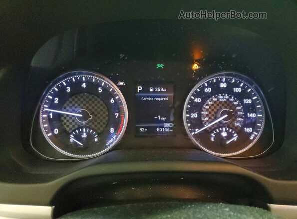 5NPD84LF2KH442916 2019 HYUNDAI ELANTRA Blue Instrument cluster view