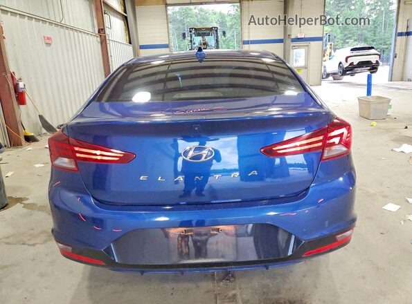 5NPD84LF2KH442916 2019 HYUNDAI ELANTRA Blue Rear view