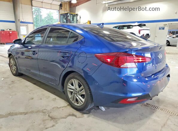 5NPD84LF2KH442916 2019 HYUNDAI ELANTRA Blue Rear left