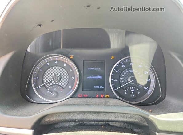 5NPD84LF2KH484289 2019 HYUNDAI ELANTRA Белый Вид щитка приборов