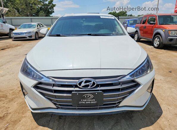 5NPD84LF2KH484289 2019 HYUNDAI ELANTRA Белый Вид спереди