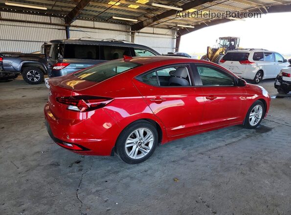 5NPD84LF2KH487757 2019 HYUNDAI ELANTRA Red უკანა მარჯვენა
