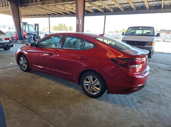 5NPD84LF2KH487757 2019 HYUNDAI ELANTRA Red უკანა მარცხენა