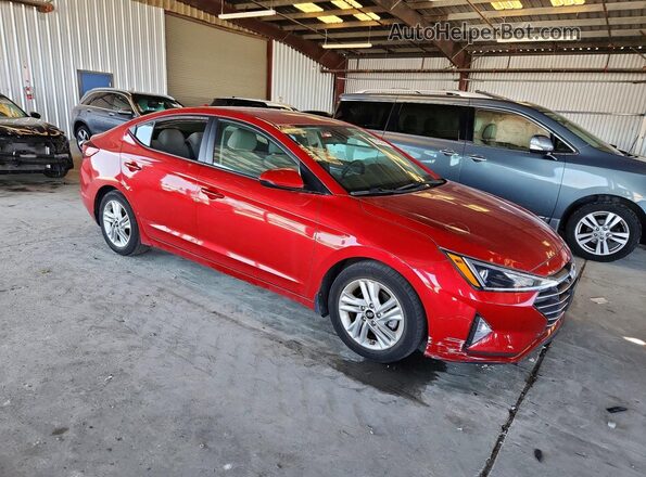 5NPD84LF2KH487757 2019 HYUNDAI ELANTRA Red წინა მარჯვენა