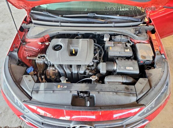 5NPD84LF2KH487757 2019 HYUNDAI ELANTRA Red უკანა სალონის ხედი