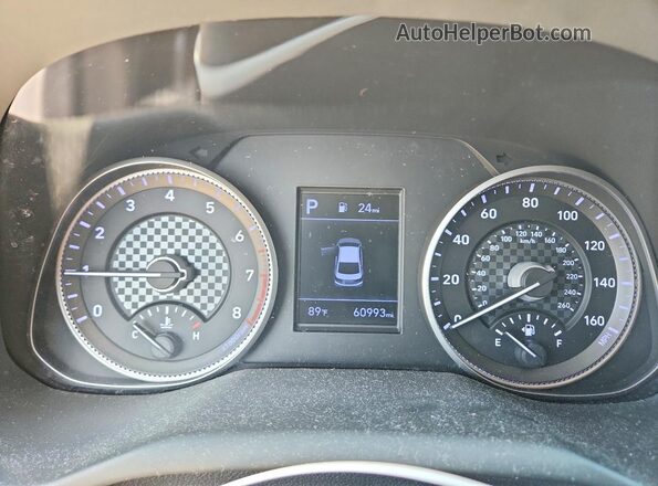 5NPD84LF2LH540622 2020 HYUNDAI ELANTRA Серебряный Вид щитка приборов