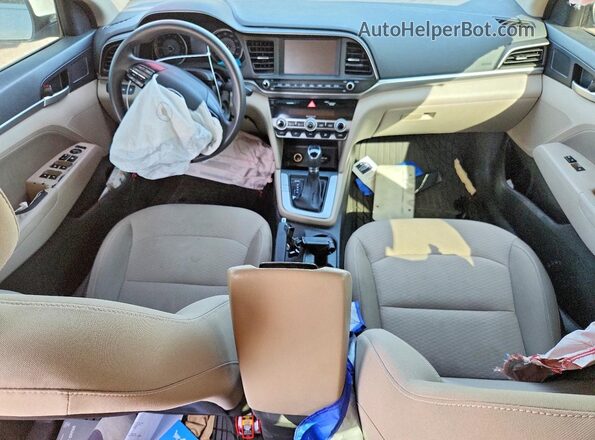 5NPD84LF2LH542998 2020 HYUNDAI ELANTRA White წინა პანელის ხედი