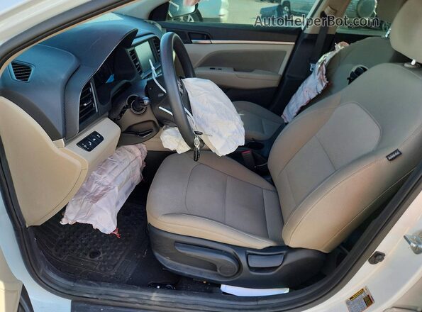 5NPD84LF2LH542998 2020 HYUNDAI ELANTRA White წინა სალონის ხედი