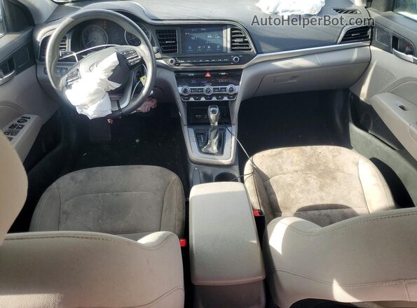 5NPD84LF2LH547991 2020 HYUNDAI ELANTRA Серебряный Вид панели приборов