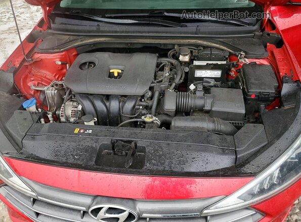 5NPD84LF2LH550941 2020 HYUNDAI ELANTRA Красный Вид задней части салона